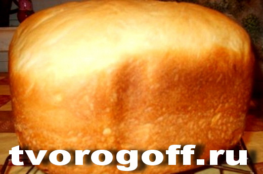 Творожный хлеб на молоке дрожжевой с яйцом